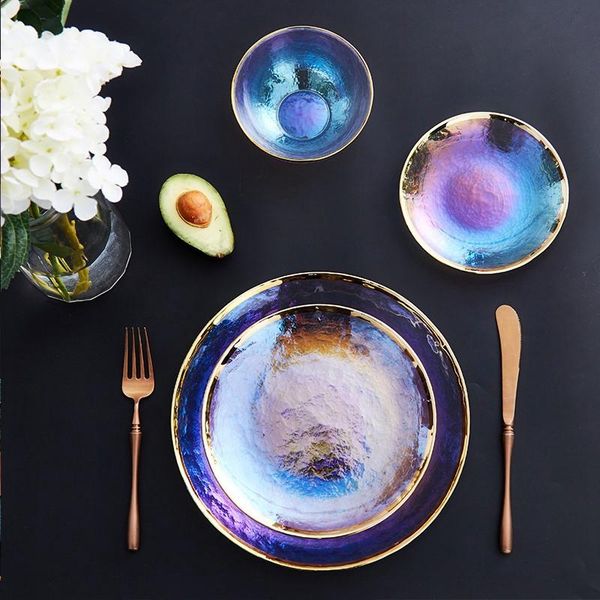 rainbow glass dinner plates luxury desset plate cake dish salad bowl fruit storage glassware dinnerware dishes &
rainbow glass dinner plates luxury desset plate cake dish salad bowl fruit storage glassware dinnerware dishes &