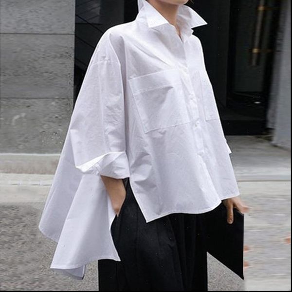 asymmetrical tunic party women shirt lapel neck spring summer beach casual blusa plus size, White
asymmetrical tunic party women shirt lapel neck spring summer beach casual blusa plus size, White