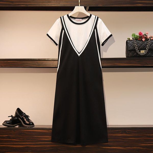 casual dresses ehqaxin 2021 summer women's fashion korean style back band loose dress + round neck solid color two-piece suit l-4xl, Black;gray
casual dresses ehqaxin 2021 summer women's fashion korean style back band loose dress + round neck solid color two-piece suit l-4xl, Black;gray
