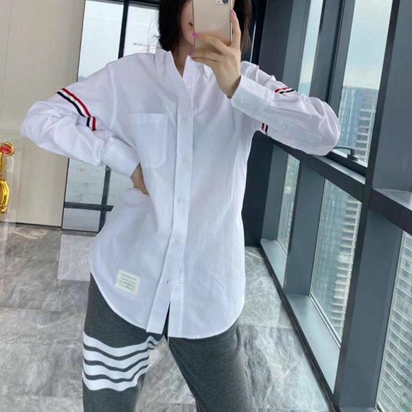 Men's Casual Shirts spring and summer TB Stripe Shirt western style top Lapel single breasted long sleeve Unisex loose coat, White;black
Men's Casual Shirts spring and summer TB Stripe Shirt western style top Lapel single breasted long sleeve Unisex loose coat, White;black
