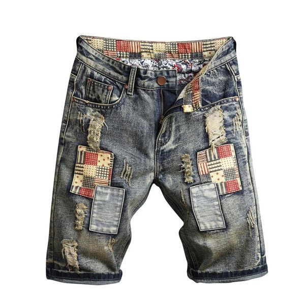 hip hop patchwork retro short jeans for men summer streetwear designer blue pants dance party punk rock fashion shorts men's
hip hop patchwork retro short jeans for men summer streetwear designer blue pants dance party punk rock fashion shorts men's