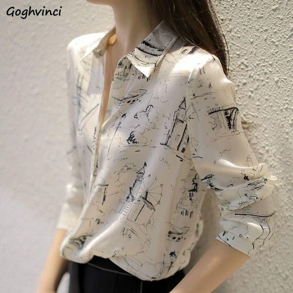 women's blouses & shirts shirt women spring style black printing long sleeve fashion turn-down collar ins chiffon all-match elegant, White
women's blouses & shirts shirt women spring style black printing long sleeve fashion turn-down collar ins chiffon all-match elegant, White