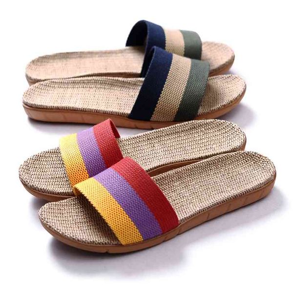 suihyung summer flax slippers women men casual linen slides multi-style non-slip eva home flip flops indoor shoes female sandals 210619, Black
suihyung summer flax slippers women men casual linen slides multi-style non-slip eva home flip flops indoor shoes female sandals 210619, Black