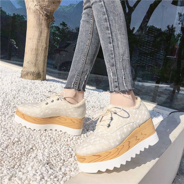 oxford shoes woman women shoes leather lace up thick heel increased flat platform loafers warm plush casual shoes plus size a3t, Black
oxford shoes woman women shoes leather lace up thick heel increased flat platform loafers warm plush casual shoes plus size a3t, Black