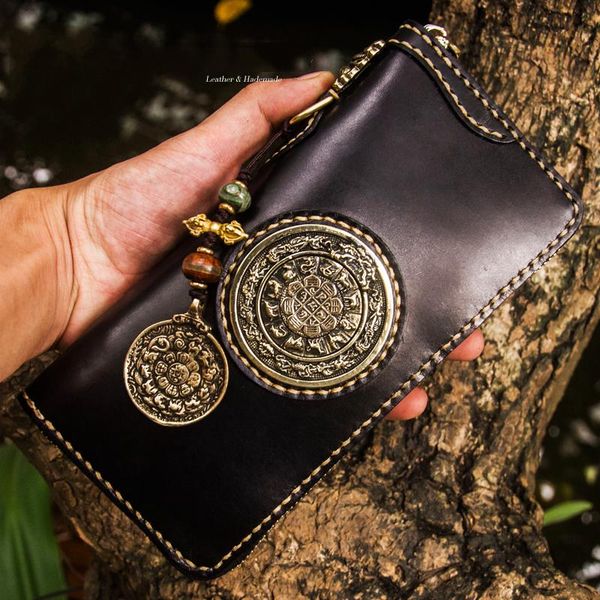 wallets unique creative design handmade men long zipper inlaid lucky genuine leather wallet women clutch purse, Red;black
wallets unique creative design handmade men long zipper inlaid lucky genuine leather wallet women clutch purse, Red;black