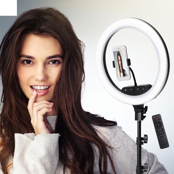 14inch 18inch remote touch led ring light camera phone pography large lamp with tripod for shooting makeup video studio flash heads
14inch 18inch remote touch led ring light camera phone pography large lamp with tripod for shooting makeup video studio flash heads