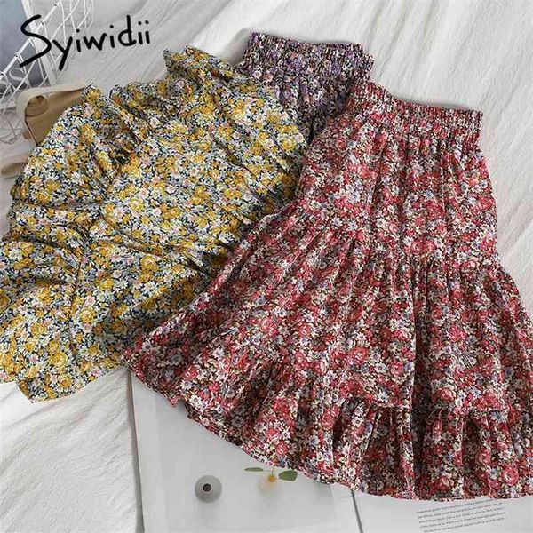 boho floral print elastic high waist ball gown skirts women ruffles a-line mini clothing summer korean fashion 210607, Black
boho floral print elastic high waist ball gown skirts women ruffles a-line mini clothing summer korean fashion 210607, Black