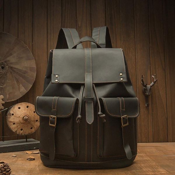 backpack handmade original leather men's retro first layer cowhide bags trendy casual women's
backpack handmade original leather men's retro first layer cowhide bags trendy casual women's