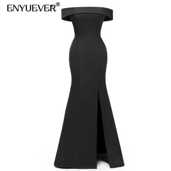 casual dresses enyuever elegant maxi long formal dress women plus size clothing slim slit off shoulder sheath bodycon evening gowns party, Black;gray
casual dresses enyuever elegant maxi long formal dress women plus size clothing slim slit off shoulder sheath bodycon evening gowns party, Black;gray