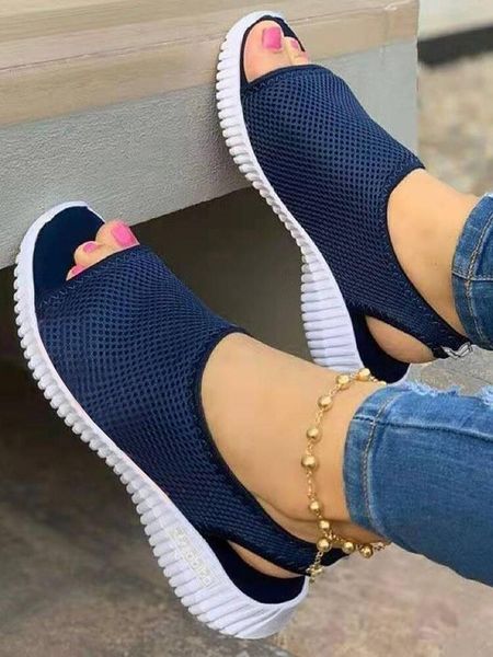 sandals summer trend design elastic mesh fabric back strap platform wedge peep toe solid breathable casual leisure vacation shoes ladies, Black
sandals summer trend design elastic mesh fabric back strap platform wedge peep toe solid breathable casual leisure vacation shoes ladies, Black