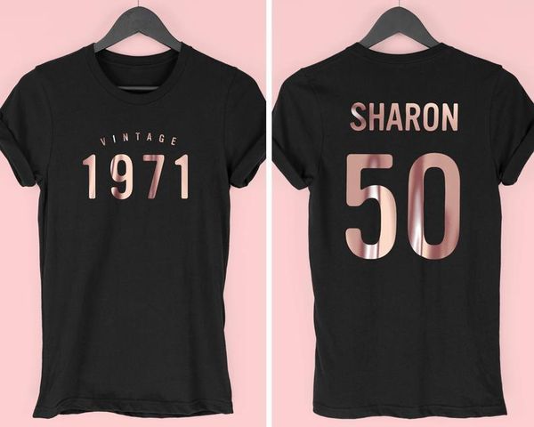 women's t-shirt 50th birthday for women, 1971 t-shirt, gift vintage her women fashion cotton, White
women's t-shirt 50th birthday for women, 1971 t-shirt, gift vintage her women fashion cotton, White