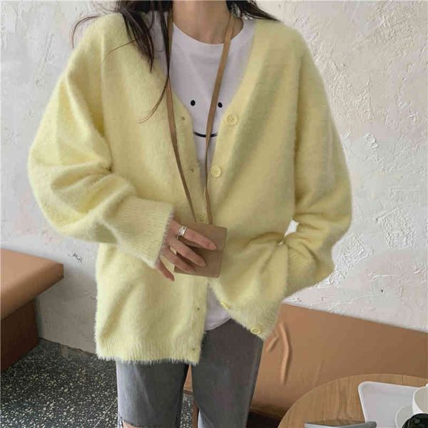 sot all match loose solid oversize v-neck brief cardigans casual outwear femme streetwear coats women sweaters 210421, White
sot all match loose solid oversize v-neck brief cardigans casual outwear femme streetwear coats women sweaters 210421, White