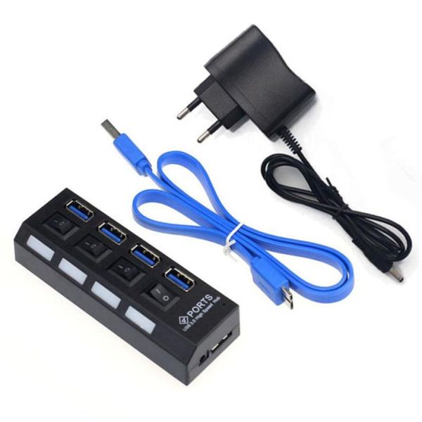 hubs 4 ports led indicator usb 3.0 hub with on/off switch power adapter for desklapeu
hubs 4 ports led indicator usb 3.0 hub with on/off switch power adapter for desklapeu