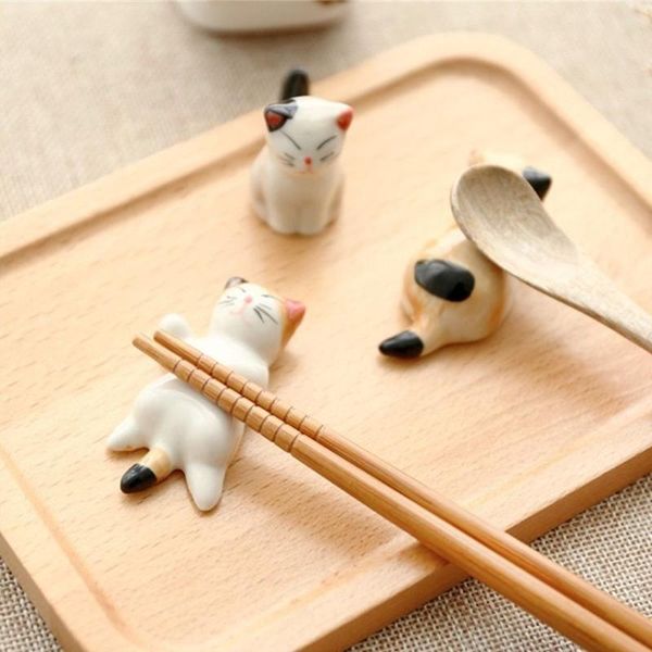 chopsticks 4pcs creative home el spoon fork rest luck japan lucky cat ceramic cutlery stand japanese holder
chopsticks 4pcs creative home el spoon fork rest luck japan lucky cat ceramic cutlery stand japanese holder