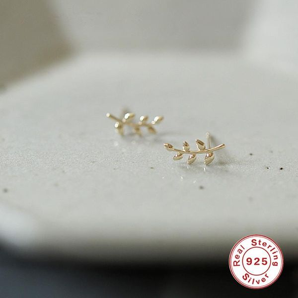 hoop & huggie aide minimalist 925 sterling silver simple olive branch leaf stud earrings european style for women charm jewelry accessories, Golden;silver
hoop & huggie aide minimalist 925 sterling silver simple olive branch leaf stud earrings european style for women charm jewelry accessories, Golden;silver