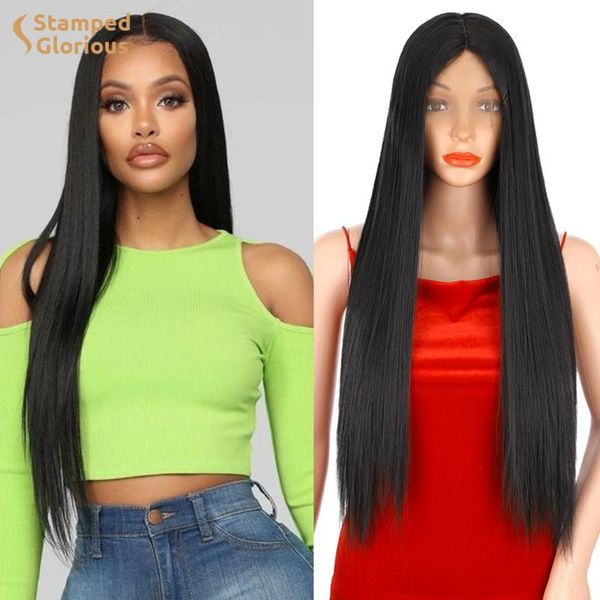 stamped glorious long straight synthetic wig black lace wigs for women middle part natural heat resistant fiber hair
stamped glorious long straight synthetic wig black lace wigs for women middle part natural heat resistant fiber hair