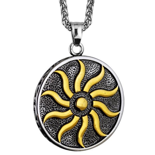 pendant necklaces megin d punk vintage personality sun titanium steel for men women couple friend fashion design gift jewelry, Silver
pendant necklaces megin d punk vintage personality sun titanium steel for men women couple friend fashion design gift jewelry, Silver