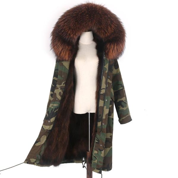 women's fur & faux winter camouflage jacket women natural real collar loose x- long parkas 2021 fashion big outerwear detachable, Black
women's fur & faux winter camouflage jacket women natural real collar loose x- long parkas 2021 fashion big outerwear detachable, Black