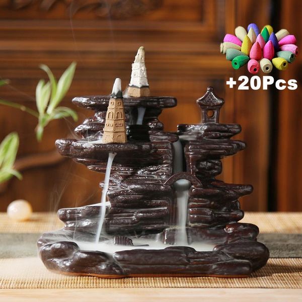 fragrance lamps gift 20pcs cones retro ceramic waterfall backflow incense burner holder furnace home tearoom zen yoga decor
fragrance lamps gift 20pcs cones retro ceramic waterfall backflow incense burner holder furnace home tearoom zen yoga decor