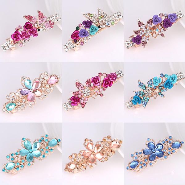 hair clips & barrettes fashion crystal flower clip hairpins for women rhinestone bow knot barrette hairgrips accessories, Golden;silver
hair clips & barrettes fashion crystal flower clip hairpins for women rhinestone bow knot barrette hairgrips accessories, Golden;silver