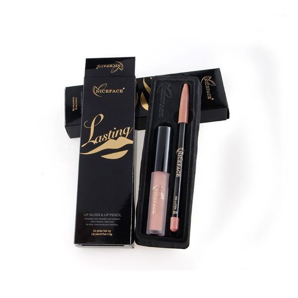 2pcs/set waterproof lip gloss+lip liner cosmetics long-lasting matte lipstick makeup pencil lipliner set crayon a levre1
2pcs/set waterproof lip gloss+lip liner cosmetics long-lasting matte lipstick makeup pencil lipliner set crayon a levre1