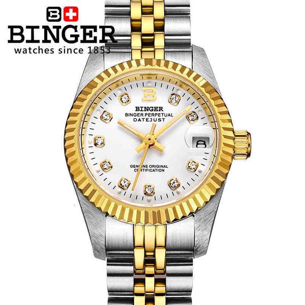 diamond switzerland luxury brand binger women watches automatic mechanical saffier waterproof couples'clock bg-0375-3, Slivery;brown
diamond switzerland luxury brand binger women watches automatic mechanical saffier waterproof couples'clock bg-0375-3, Slivery;brown