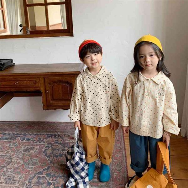 autumn cute dot long sleeve shirts for siblings cotton cartoon dog printing casual 210708, White;black
autumn cute dot long sleeve shirts for siblings cotton cartoon dog printing casual 210708, White;black