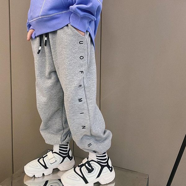 boys pants kids trousers spring fall gray black letter pattern pant baby boy casual all match bottoms, Blue 
boys pants kids trousers spring fall gray black letter pattern pant baby boy casual all match bottoms, Blue