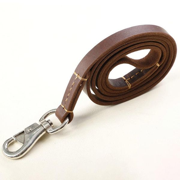 1.8m genuine leather large dog leash pet walking training lead sewing real traction rope leashes for medium big dogs collars &
1.8m genuine leather large dog leash pet walking training lead sewing real traction rope leashes for medium big dogs collars &