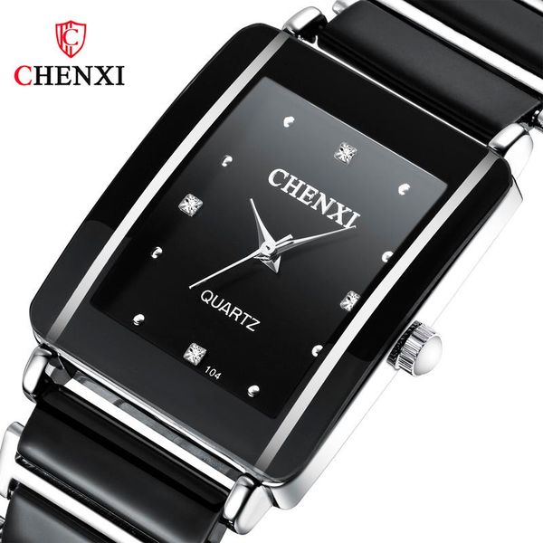 wristwatches chenxi square couple watch men's ceramic strap fashion trend simple casual luminous waterproof ladies quartz wa179, Slivery;brown
wristwatches chenxi square couple watch men's ceramic strap fashion trend simple casual luminous waterproof ladies quartz wa179, Slivery;brown