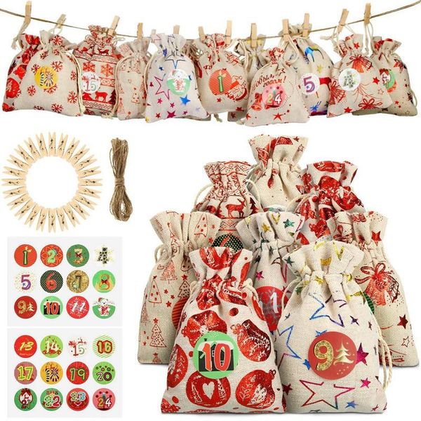advent calendar,diy calendar,christmas gift bags with 24 numbers stickers,for christmas decorations wrap
advent calendar,diy calendar,christmas gift bags with 24 numbers stickers,for christmas decorations wrap