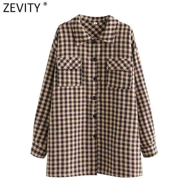 women vintage single breasted plaid print shirt coat female long sleeve casual outwear jacket pockets chic ct673 210416, Black
women vintage single breasted plaid print shirt coat female long sleeve casual outwear jacket pockets chic ct673 210416, Black