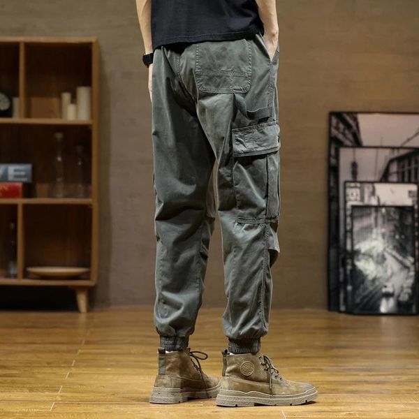 men's pants casual male brand 2021 autumn armygreen overalls loose pocket design drawstring cargo sweatpants men, Black
men's pants casual male brand 2021 autumn armygreen overalls loose pocket design drawstring cargo sweatpants men, Black