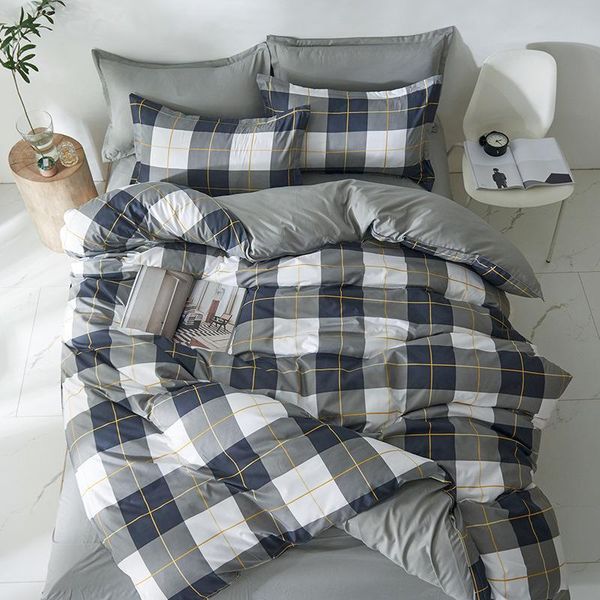 simple grid reactive printed bedding set quilt cover with pillowcase skin-friendly us twin uk size children bed duvet sets
simple grid reactive printed bedding set quilt cover with pillowcase skin-friendly us twin uk size children bed duvet sets