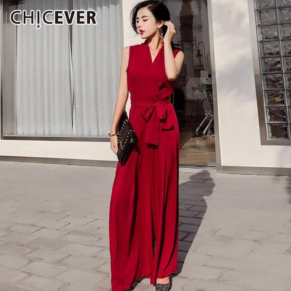 women's jumpsuits & rompers chicever korean lace up jumpsuit women tank sleeveless high waist bowknot plus size wide leg female 2021 cl, Black;white
women's jumpsuits & rompers chicever korean lace up jumpsuit women tank sleeveless high waist bowknot plus size wide leg female 2021 cl, Black;white