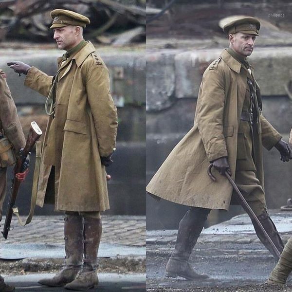 men's jackets meimei's self-made 1917 movie logo strong windbreaker, cotton long coat, army yellow jacket, Black;brown
men's jackets meimei's self-made 1917 movie logo strong windbreaker, cotton long coat, army yellow jacket, Black;brown