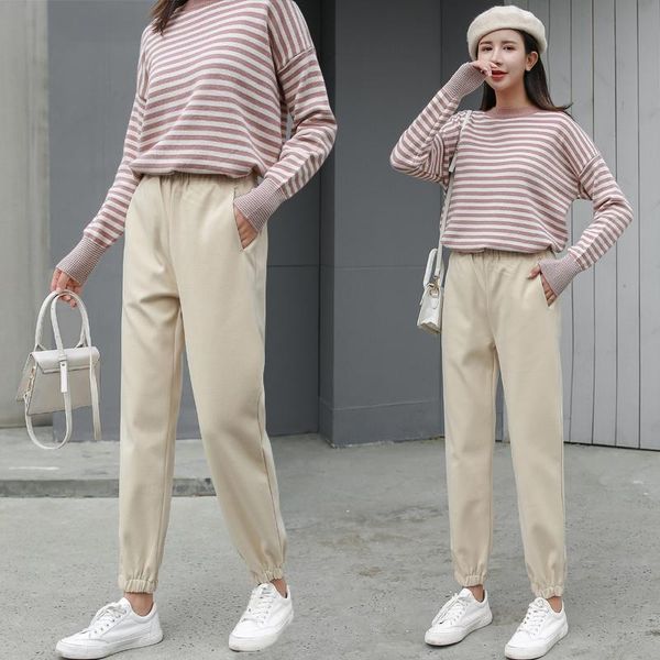 women's pants & capris fashion loose high-waisted casual harem women 2021 spring summer arrivals female classic ankle-length trousers b, Black;white
women's pants & capris fashion loose high-waisted casual harem women 2021 spring summer arrivals female classic ankle-length trousers b, Black;white