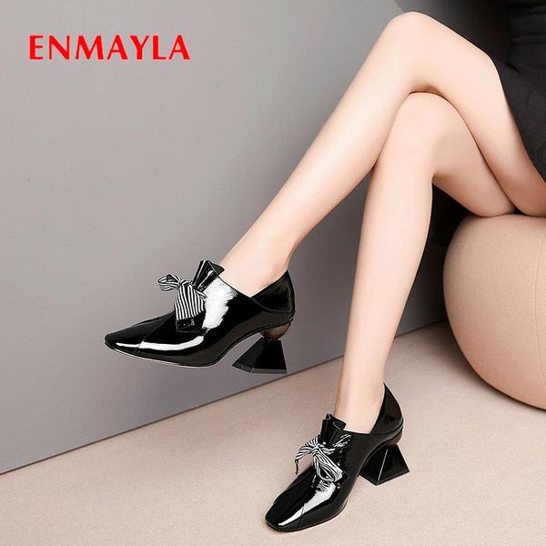 dress shoes enmayla 2021pointed toe womens heels basic hoof heel patent leather slip-on fashion luxury women designers 34-43, Black
dress shoes enmayla 2021pointed toe womens heels basic hoof heel patent leather slip-on fashion luxury women designers 34-43, Black