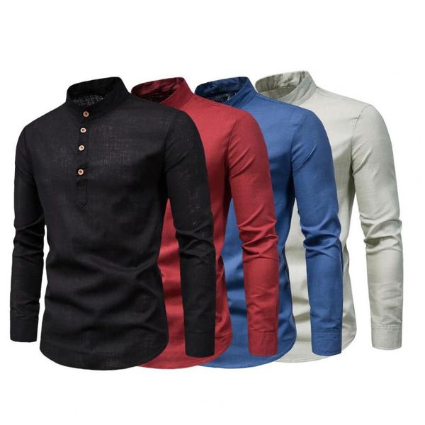 men's dress shirts 2021 men 's autumn cotton linen long sleeve blouse business shirt anti-wrinkle stand collar slim formal breatha, White;black
men's dress shirts 2021 men 's autumn cotton linen long sleeve blouse business shirt anti-wrinkle stand collar slim formal breatha, White;black