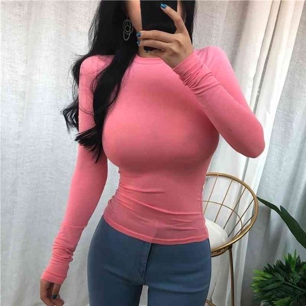 thin summer t shirt women elasticity t-shirt korean style woman clothes slim tshirt female casual long sleeve 210408, White
thin summer t shirt women elasticity t-shirt korean style woman clothes slim tshirt female casual long sleeve 210408, White