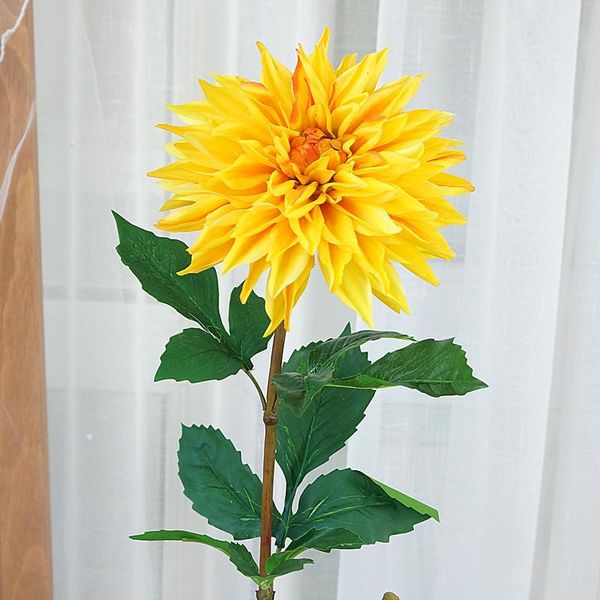decorative flowers & wreaths luxury real touch big dahlia long branch with green leaf artificial for home room decor fake flower flores arti
decorative flowers & wreaths luxury real touch big dahlia long branch with green leaf artificial for home room decor fake flower flores arti