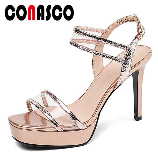 dress shoes conasco fashion women sandals pumps genuine leather summer concise wedding party casual platform high heels woman, Black
dress shoes conasco fashion women sandals pumps genuine leather summer concise wedding party casual platform high heels woman, Black
