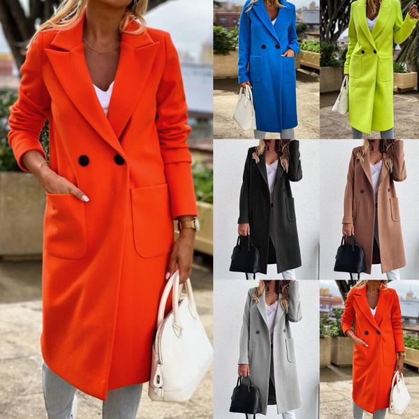 women's wool & blends autumn coat women down collar solid yellow casual lady slim outerwear clothes 2021 jacket, Black
women's wool & blends autumn coat women down collar solid yellow casual lady slim outerwear clothes 2021 jacket, Black