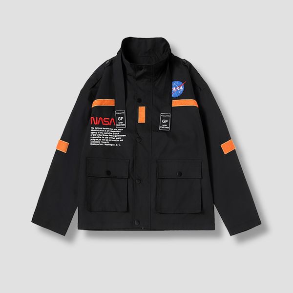 nasa jacket co branded tooling coat men's autumn ins handsome fashion brand korean loose couple hooded assault jackets men women s-4, Black;brown
nasa jacket co branded tooling coat men's autumn ins handsome fashion brand korean loose couple hooded assault jackets men women s-4, Black;brown
