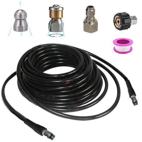 water gun & snow foam lance high-pressure car washer outlet rubber hose explosion-proof dredging pipe rat set sewer cleaning
water gun & snow foam lance high-pressure car washer outlet rubber hose explosion-proof dredging pipe rat set sewer cleaning