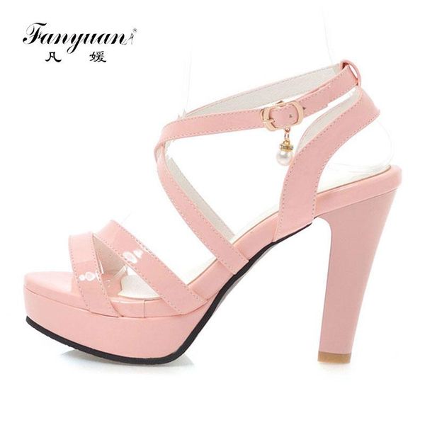 fanyuan high heels sandals women cross-tied platform shoes ladies line style summer footwear pearl ankle strap party, Black
fanyuan high heels sandals women cross-tied platform shoes ladies line style summer footwear pearl ankle strap party, Black