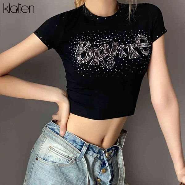 sleeve summer short t shirt slim women t shirt new fashion diamond letter black solid cotton skinny basic class female tee, White
sleeve summer short t shirt slim women t shirt new fashion diamond letter black solid cotton skinny basic class female tee, White