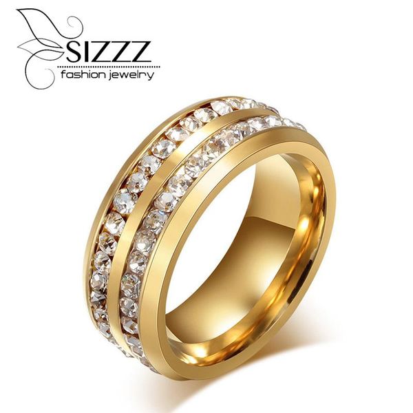 wedding rings 8mm fashion crystal for women double 2 row of channel set cz ring bands jewelry, Slivery;golden
wedding rings 8mm fashion crystal for women double 2 row of channel set cz ring bands jewelry, Slivery;golden