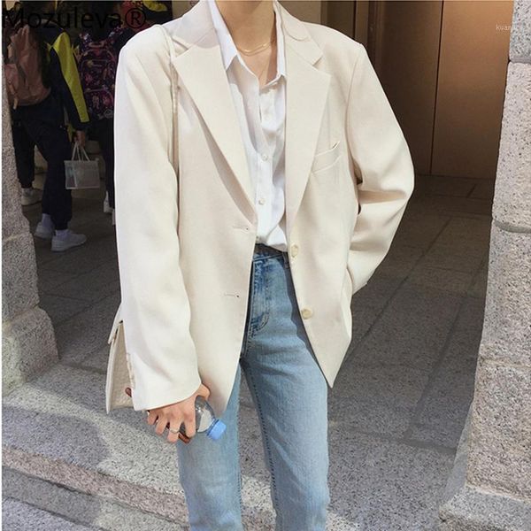 loose outerwear women blazer jacket female elegant ladies chic single-breasted coats on 2021 spring summer, White;black
loose outerwear women blazer jacket female elegant ladies chic single-breasted coats on 2021 spring summer, White;black