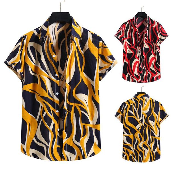 men's casual shirts cy09 creative line 3d printing beach loose short sleeve shirt men summer 2021 cotton linen luxury chemise h, White;black
men's casual shirts cy09 creative line 3d printing beach loose short sleeve shirt men summer 2021 cotton linen luxury chemise h, White;black